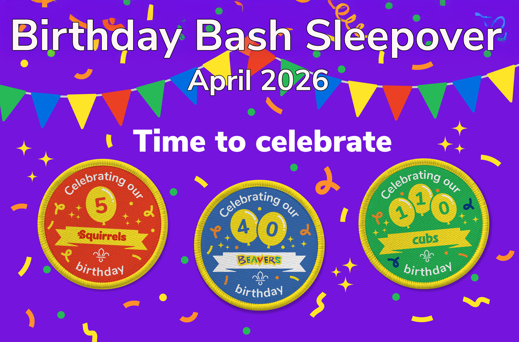 Birthday sleepover 2026